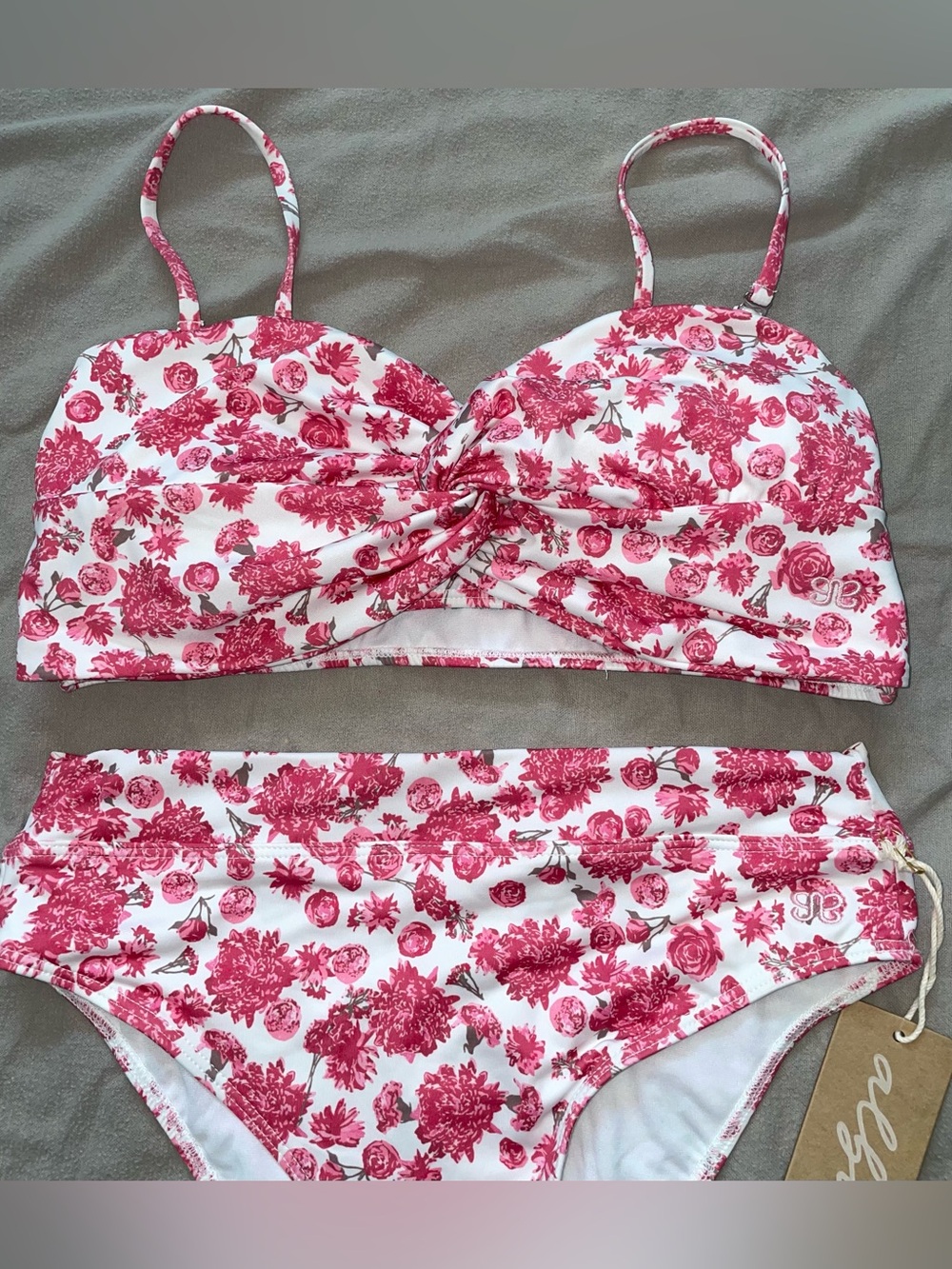 Albion Swim NEW NWT Women’s Athena Floral Bikini Set Almost Cheeky Midi Bottom - Picture 7 of 15
